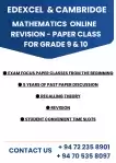 Cambridge & Edexcel Mathematics Paper Class