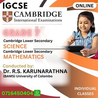 Cambridge- Grade 7- Science & Mathematics