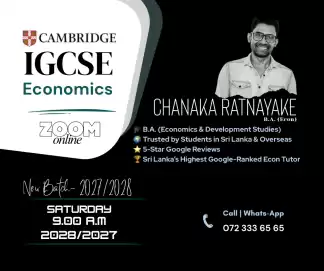 Cambridge IGCSE Economics – New Batch (2027/2028)