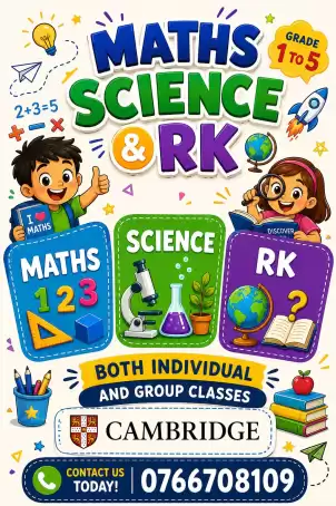 Cambridge Maths, Science and English Classes