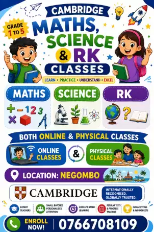 Cambridge Maths,Science and RK classes
