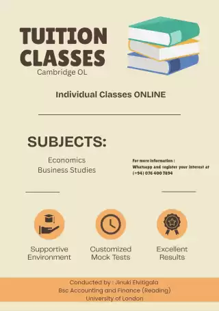 Cambridge OL Economics and Business