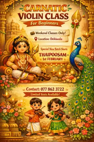 Carnatic violin class