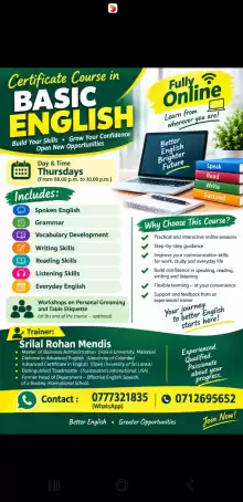 Certificate Courae in Basic English