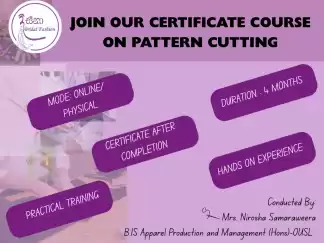CERTIFICATE COURSE ON PATTERN CUTTING