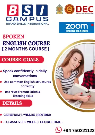 CERTIFICATE IN SPOKEN ENGLISH COURSE
