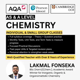 Chemistry A/L AQA Edexcel OCR Cambridge AS & A2