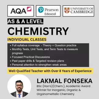 Chemistry - Edexcel | AQA | Cambridge - AS & AL