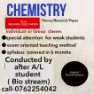 Chemistry individual and group classes