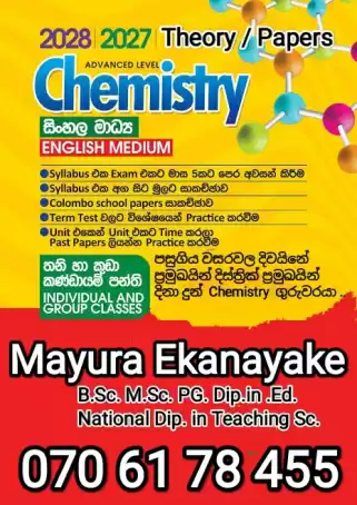 Chemistry individual and Group Classes