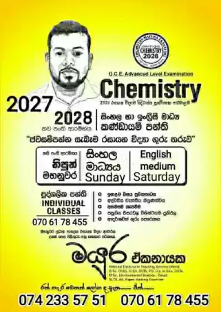 Chemistry Individual and Group Classes