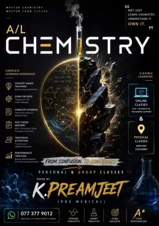 Chemistry Individual/Small Group Classes(English Medium)