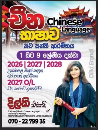 Chinese Classes for O/L and A/L