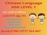 Chinese Language classes 