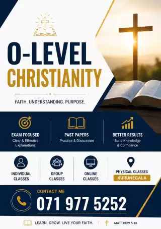 Christianity English and Sinhala Medium
