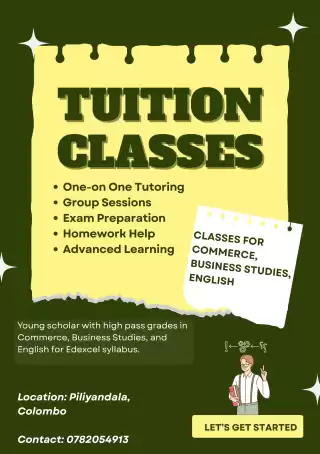 Classes- Commerce/ English/ Business Studies