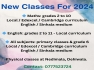 Classes for 2024