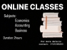 Classes for Economics, Business and Accounting 