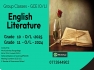 Classes for English Literature -( GCE -O/L)