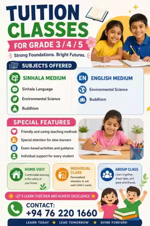 CLASSES FOR GRADE 3 / 4 / 5