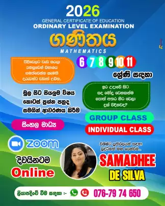 Classes for maths studentss