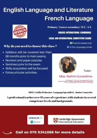Classes for school students(Grade 6 - 13)
