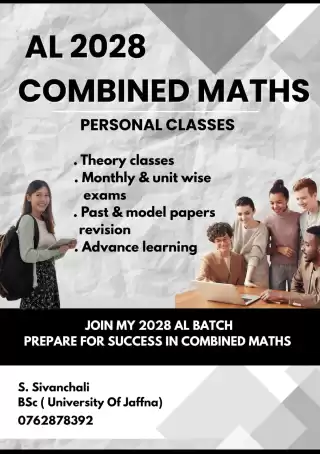 Combined Maths 2028 Batch (Tamil Medium)