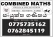 COMBINED MATHS- A/L (2024/2025/2026)- ONLINE & HOME VISITED-Theory,Revision,Paper CLASSES