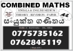 COMBINED MATHS- A/L (2024/2025)- ONLINE & HOMEVISITED-Theory,Revision,Paper CLASSES