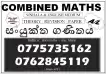 COMBINED MATHS- A/L (2024/2025)- ONLINE & HOMEVISITED-Theory,Revision,Paper CLASSES