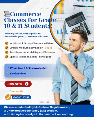📘 Commerce Classes for O/L – Learn Smart, Score High!