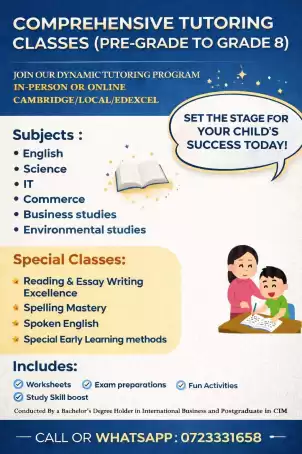 Comprehensive Classes (pre-grade to grade 8)