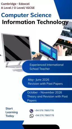 Computer Science/IT Cambridge/ Edexcel - A Level and O Level/IGCSE