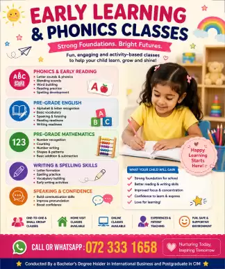 👶 EARLY LEARNING & FOUNDATION CLASSES Pre-Grade | Kindergarten | Early Primary