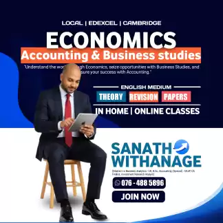 ECONOMICS / ACCOUNTING / BUSINESS STUDIES (Advanced Level / Ordinary Level) - Local / Edexcel / Cambridge