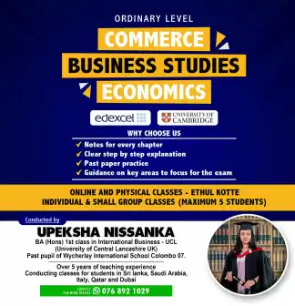 Economics and Business Studies classes for Cambridge and Edexcel syllabuses