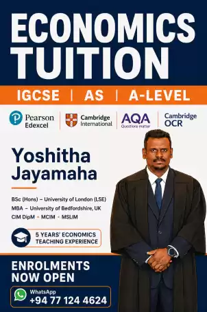 Economics Tuition | London O/L & A/L | Edexcel, Cambridge, AQA & OCR