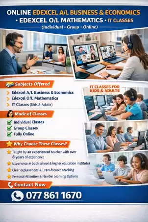 Edexcel Advance Level Classes