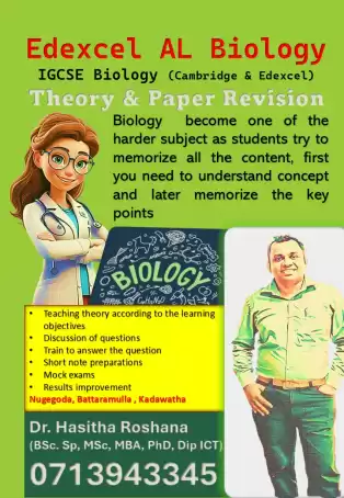Edexcel AL Biology / IGCSE Biology: Colombo and Gampaha Edexcel AL Biology / IGCSE Biology: Colombo and Gampaha