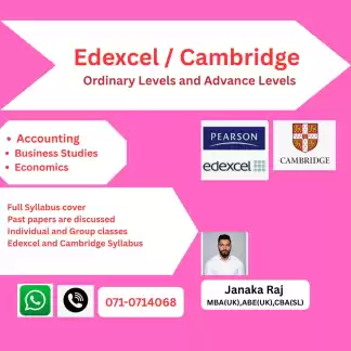 Edexcel and Cambridge Accounting classes