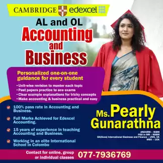 Edexcel and Cambridge-Accoutnong and Business -OL and AL