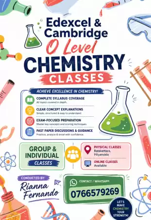 Edexcel and Cambridge Chemistry Classes
