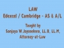 Edexcel and Cambridge International AS and A Level Law