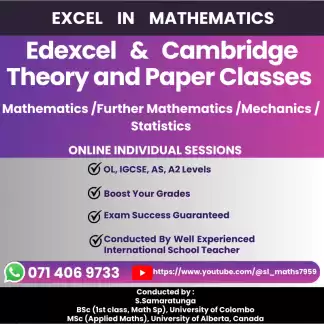 EDEXCEL AND CAMBRIDGE MATHEMATICS FOR OL, IGCSE , AS ,A2