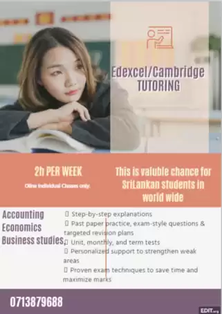 Edexcel and Cambridge Syllabus