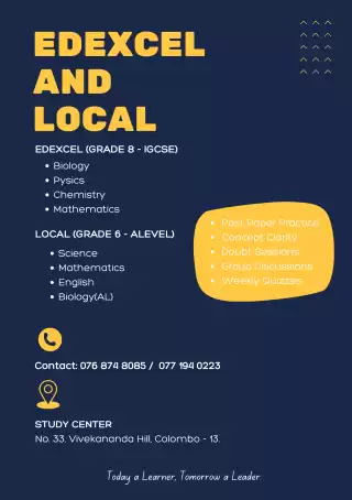 Edexcel and Local Classes for English Medium