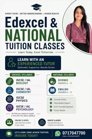 Edexcel and National Syllabus classes. Science, Biology, Chemistry and Psychology
