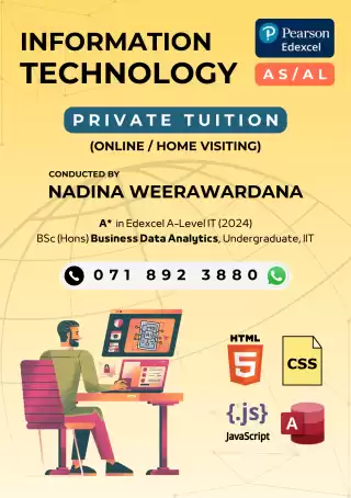 Edexcel AS / AL Private Tuition: Information Technology