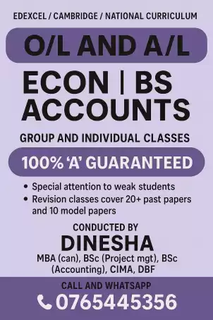 EDEXCEL / CAMBRIDGE 0/L and A/L Econ BS Accounts