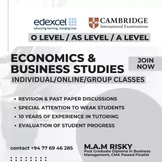 Edexcel / Cambridge - A/L And O/L - Economics And Business Studies